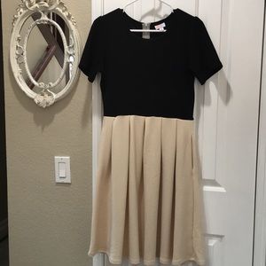 LuLaRoe Medium Color Block Amelia Dress
